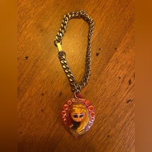 Rare 1967 Vintage Mattel Heart Jewelry Kiddle Charm locket bracelet w/doll